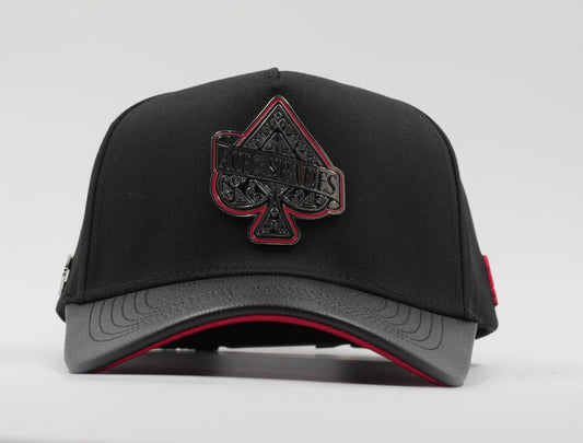 Ace of spades black/red